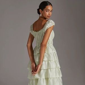 Anthropologie current air - **NWT**Ruffled & Tiered Midi Dress